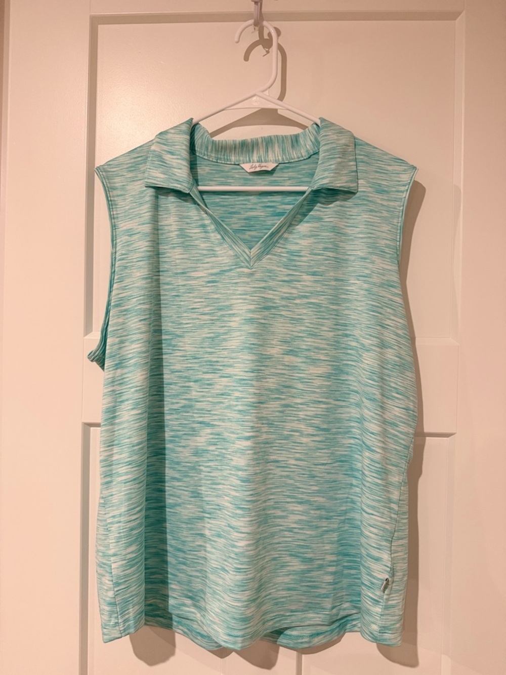 Lady Hagen Aqua Sleeveless Polo Golf Tank